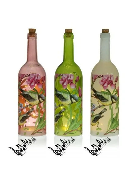 BOTELLA LED SURTIDA CON MUSICA