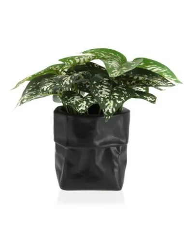 MACETA CERAMICA NEGRA 16x16