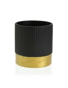 MACETA CERAMICA NEGRA 16x17