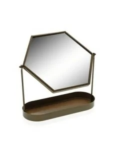 ESPEJO GOLD CON BASE 2