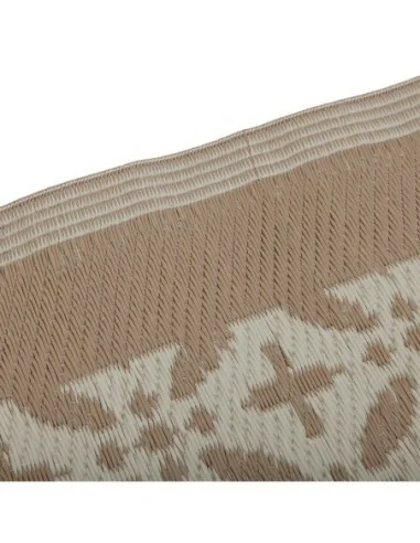 ALFOMBRA BEIGE CON CIRCULOS