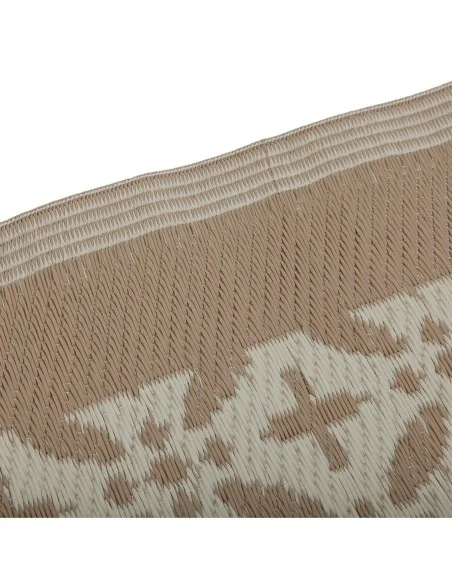 ALFOMBRA BEIGE CON CIRCULOS