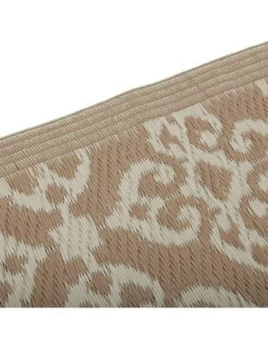 ALFOMBRA BEIGE CON FORMAS