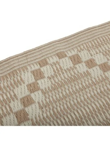 ALFOMBRA BEIGE CON ROMBOS