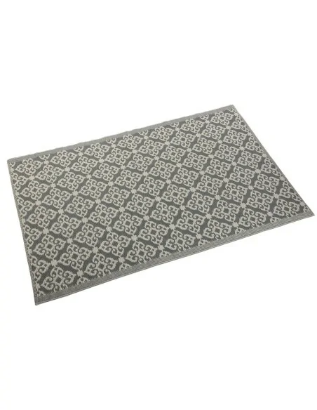 ALFOMBRA GRIS CON FORMAS