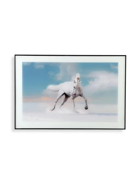 CUADRO CRISTAL CABALLO CIELO