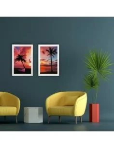 CUADRO CRISTAL PALMERA 1 2