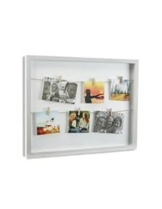 PORTAFOTOS CON PINZAS BL 40X50