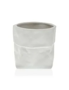 MACETA CERAMICA BLANCA 20x18