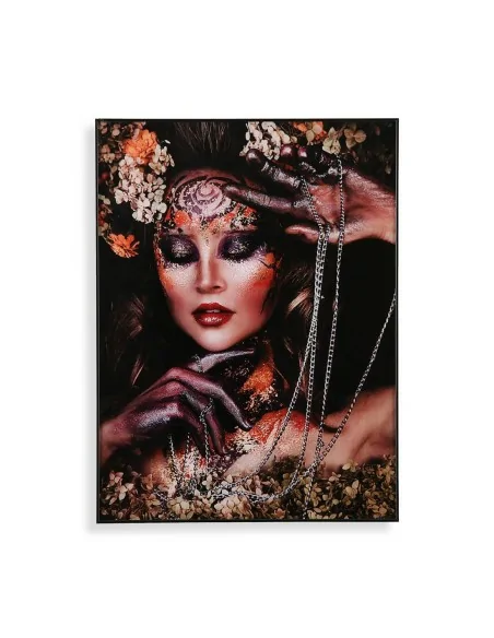 CUADRO CRISTAL MUJER AMAZONA 1