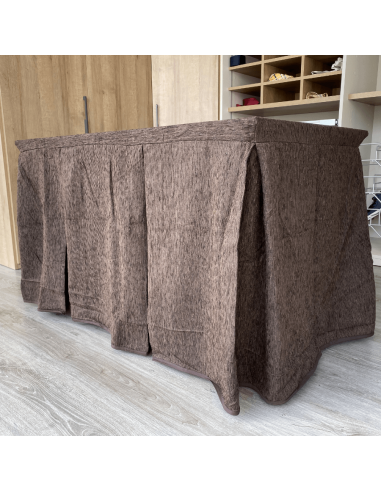 Ropa chenilla 8  pliegues Chocolate... Ropa chenilla 8  pliegues Chocolate...