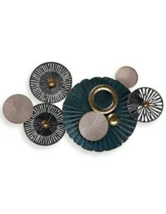 CUADRO METALICO CIRCULOS VERDE