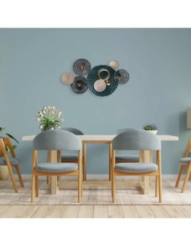 CUADRO METALICO CIRCULOS VERDE