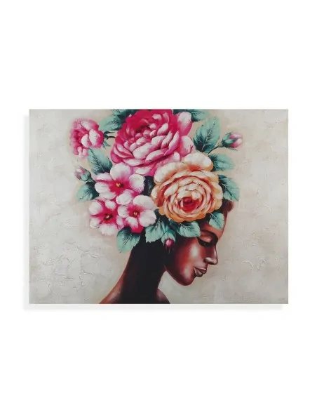 CUADRO MUJER CON FLORES AFRICA DREAMS