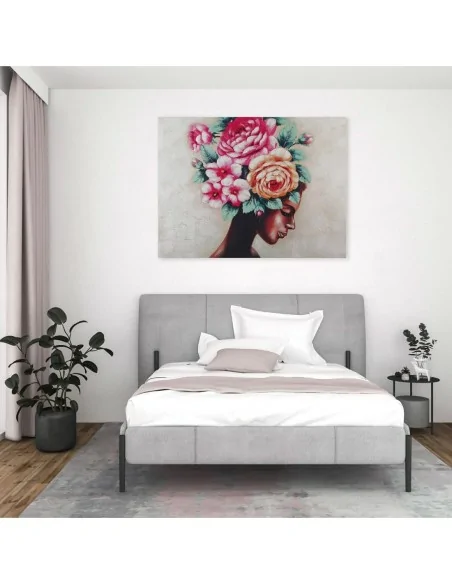 CUADRO MUJER CON FLORES AFRICA DREAMS