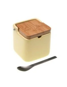 AZUCARERO CON CUCHARA BEIGE