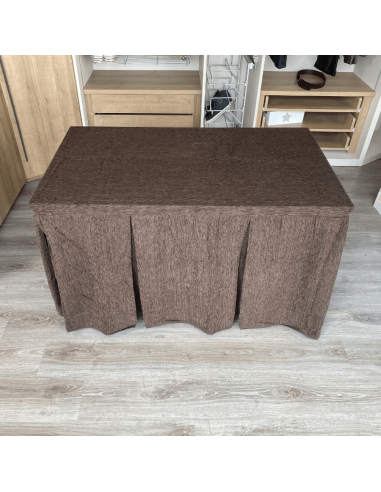 Ropa elegante 10 pliegues Chocolate