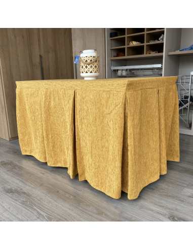 Ropa elegante 10 pliegues Mostaza