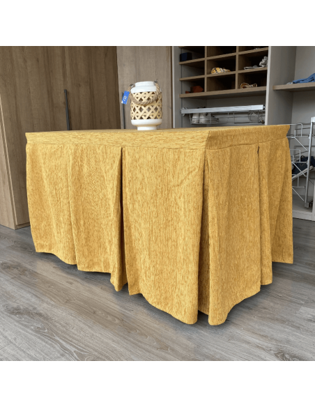 Ropa elegante 10 pliegues Mostaza