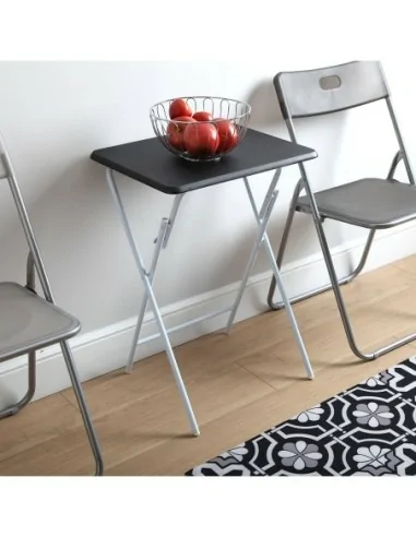MESA PLEGABLE LYON NEGRA
