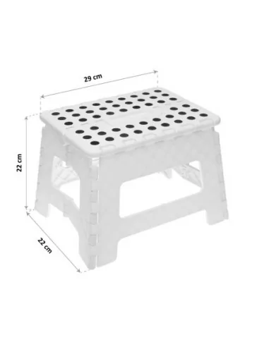 TABURETE PLEGABLE BLANCO 4
