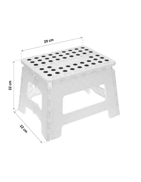 TABURETE PLEGABLE BLANCO 4