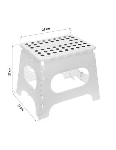 TABURETE PLEGABLE BLANCO 3