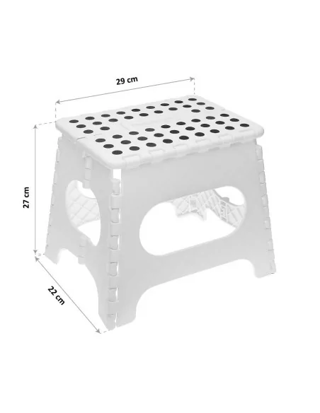 TABURETE PLEGABLE BLANCO 3