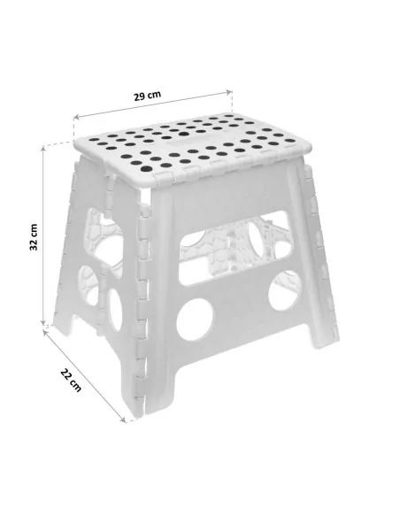 TABURETE PLEGABLE BLANCO 2