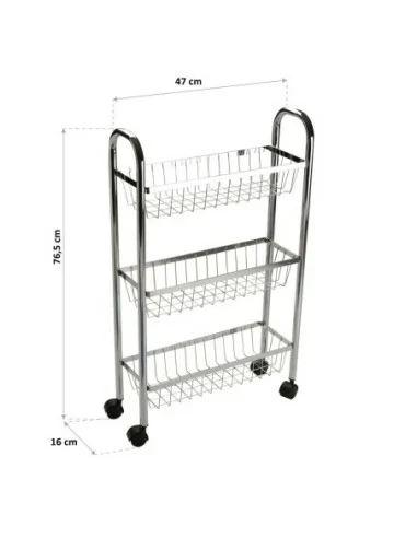 CARRO C/ RUEDAS 3 CESTAS 2