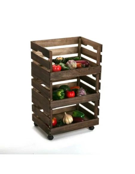 CARRO COCINA MADERA OSCURA