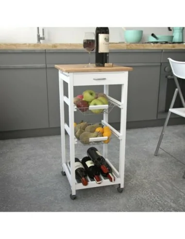 CARRO C/ RUEDAS 2 CESTAS