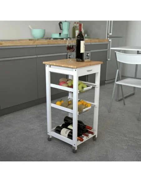 CARRO C/ RUEDAS 2 CESTAS