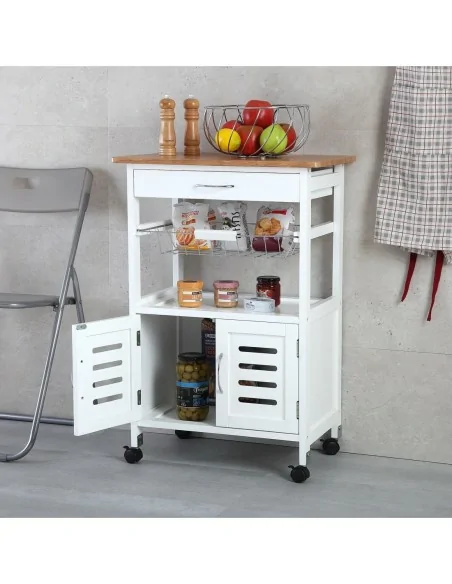 CARRO C/RUEDAS 1 CESTA/1 PUERT