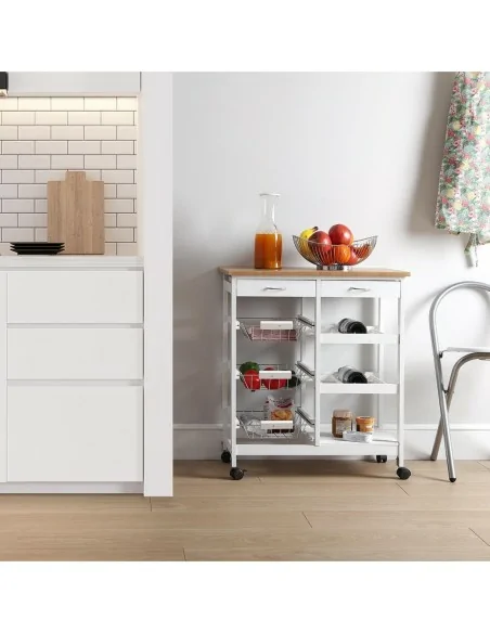 CARRO C/ RUEDAS 3 CESTAS 1