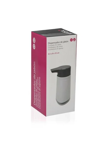 DISPENSADOR JABON  BLANCO/GRIS