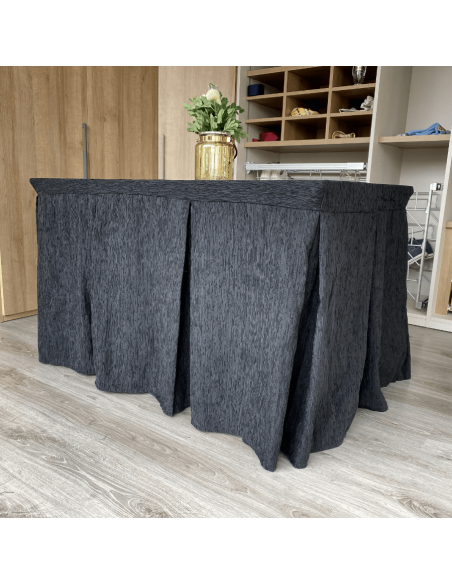 Ropa elegante 10 pliegues Negro