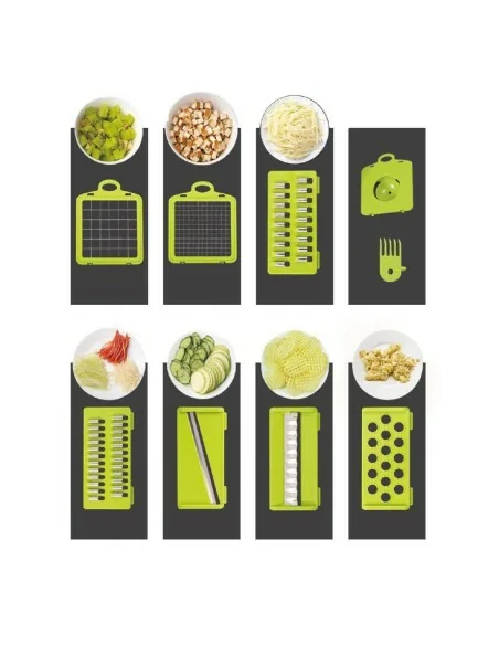 MANDOLINA 8 FUNCIONES + BASE