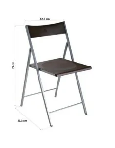 SILLA PLEGABLE NEGRA BELFORT 2
