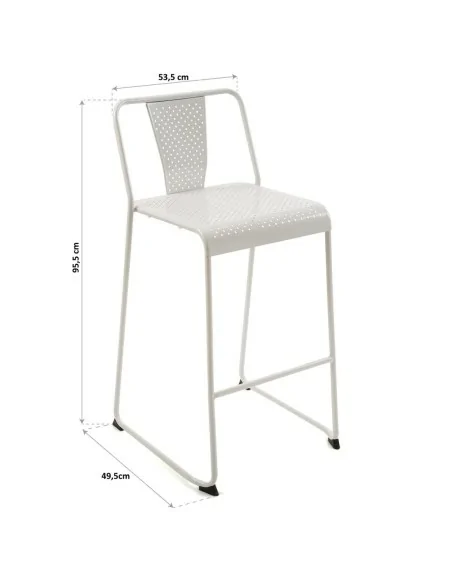 SILLA METAL BLANCA