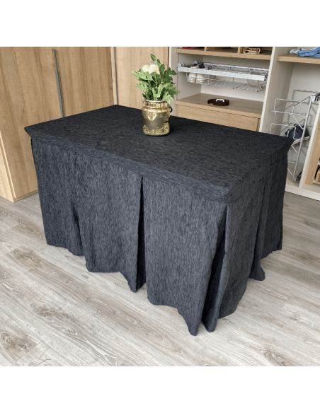 Ropa elegante 10 pliegues Negro