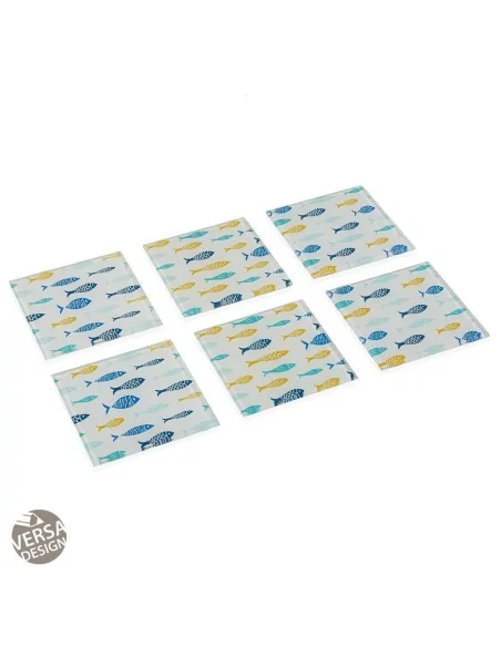 SET 6 POSAVASOS BLUE BAY