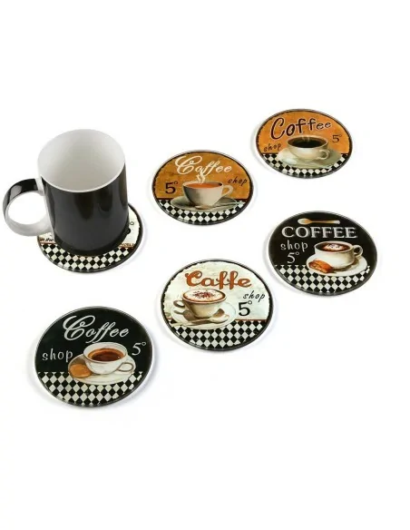 SET 6 POSAVASOS DE CRISTAL 3