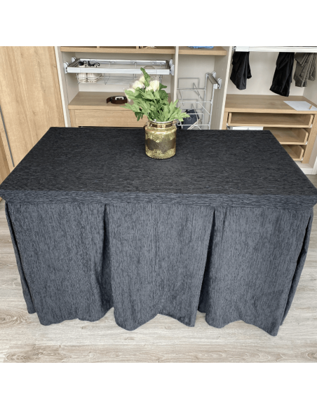 Ropa elegante 10 pliegues Negro