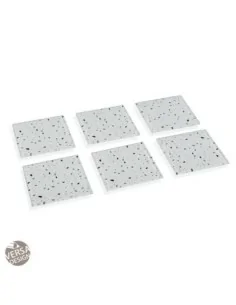 SET 6 POSAVASOS GRAY TERRAZZO