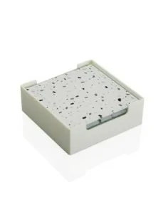 SET 6 POSAVASOS GRAY TERRAZZO 2