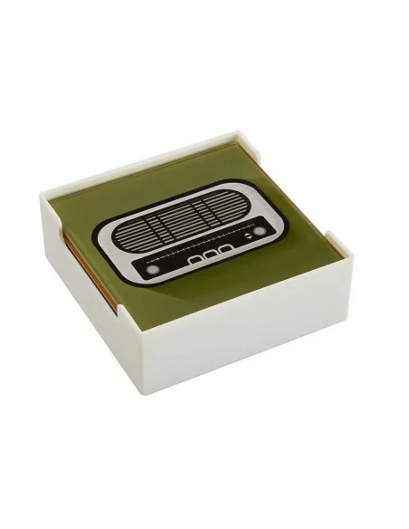 SET 6 POSAVASOS MUSIC C/SOPORT