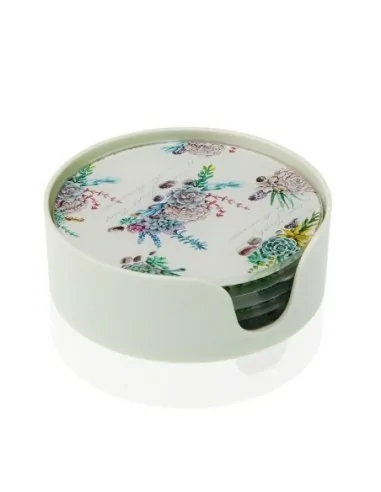 SET 6 POSAVASOS PLANTAS