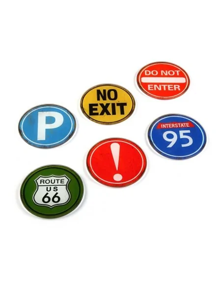 SET 6 POSAVASOS DE CRISTAL 1