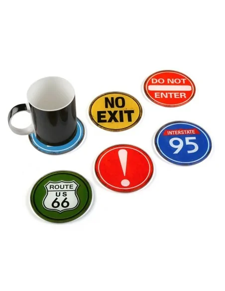 SET 6 POSAVASOS DE CRISTAL 1